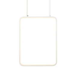 LED Полилей SYMETRIA правоъгълник 26х14см бял